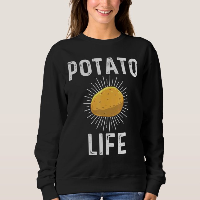Sweatshirt Pomme De Terre Pour Hommes Femmes Cute Potato Tate (Devant)