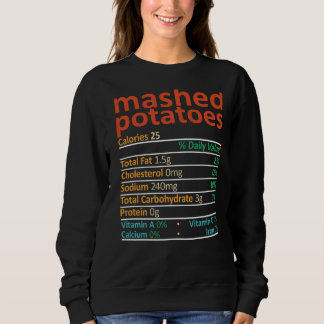 Sweatshirt Pomme de terre purée - valeur nutritive Rétro Vint