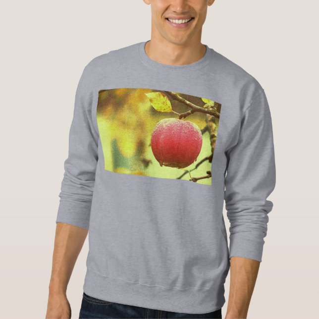 Sweatshirt "Pomme rouge sur arbre" jolie photo. Commandez dès (Devant)