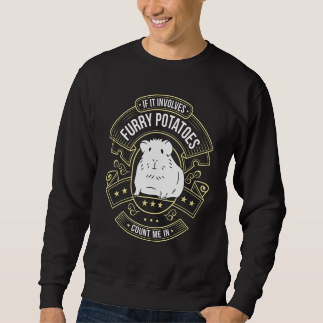 Sweatshirt Pommes de terre poilues   Cochon d'Inde (Devant)