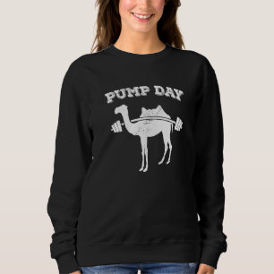 Sweatshirt Pompe Jour Camel Fitness Exercice Gymnase Freak