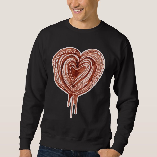 Sweatshirt Pompe Musculaire (cœur) dessin (Devant)