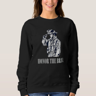 Sweatshirt Pompier Honorer Le Brave Équipement Pompier
