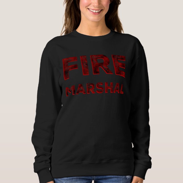 Sweatshirt Pompier Marshal Enquêteur Pompier Firefi (Devant)