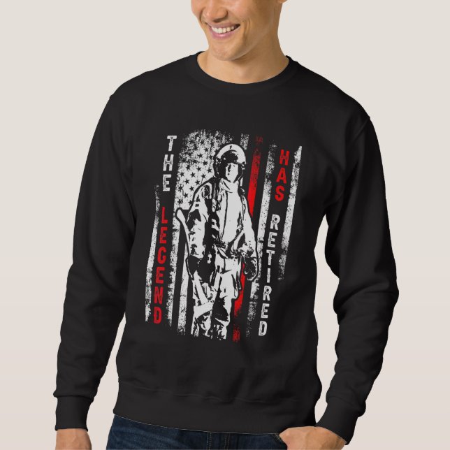 Sweatshirt Pompier pompier Retraite La Légende A Reti (Devant)
