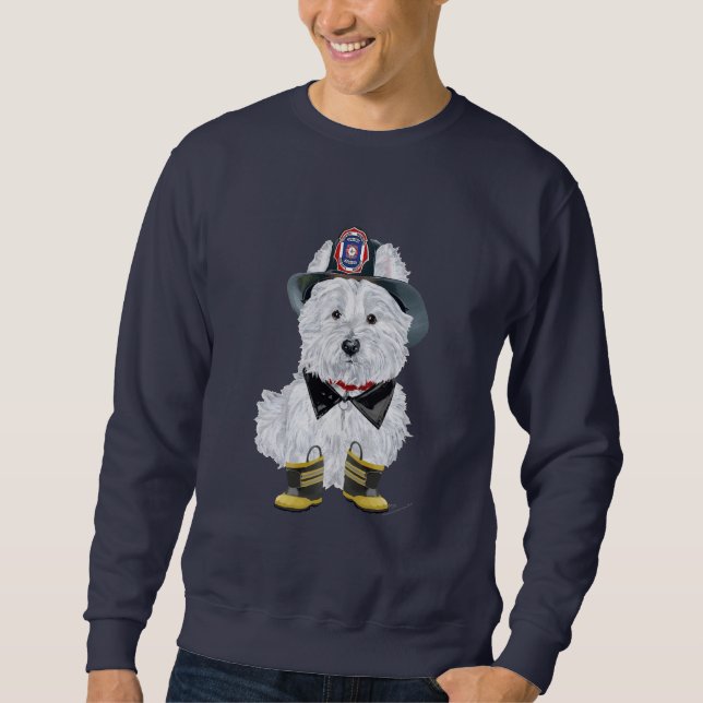 Sweatshirt Pompier West Highland White Terrier (Devant)