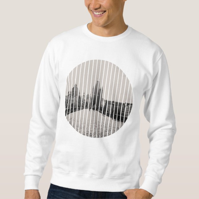 Sweatshirt Pont Charles à Prague (Devant)