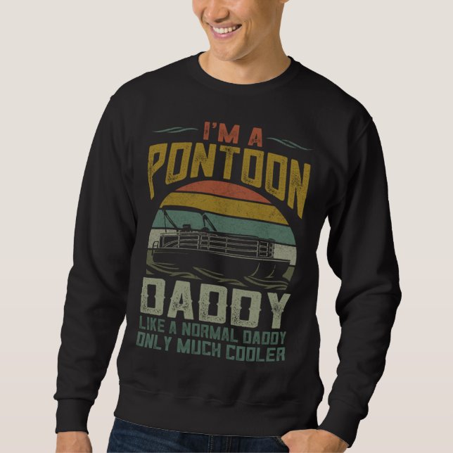 Sweatshirt Pontoon Boat Daddy Apparel Fathers Day Boating Cap (Devant)