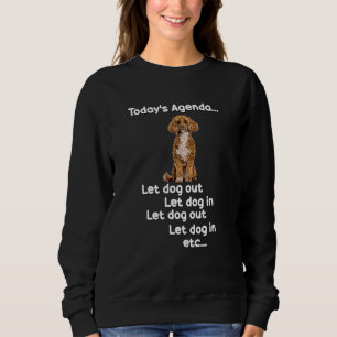 Sweatshirt Poodle Apricot chien Brown drôle mignon amusant an
