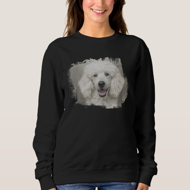 Sweatshirt Poodle blanc (Devant)