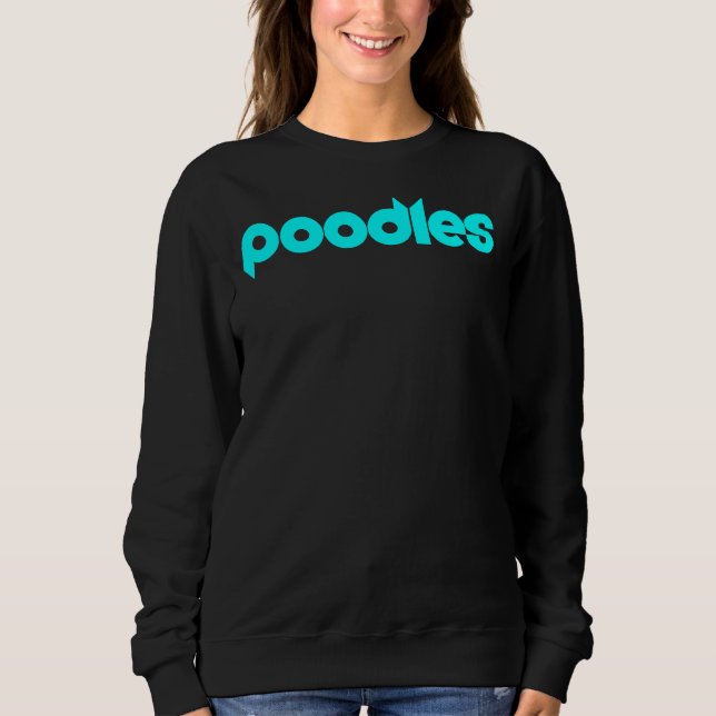 Sweatshirt Poodle bleu (Devant)