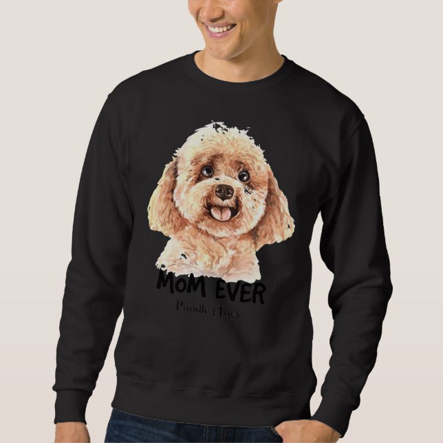 Sweatshirt Poodle Chien Maman (Devant)