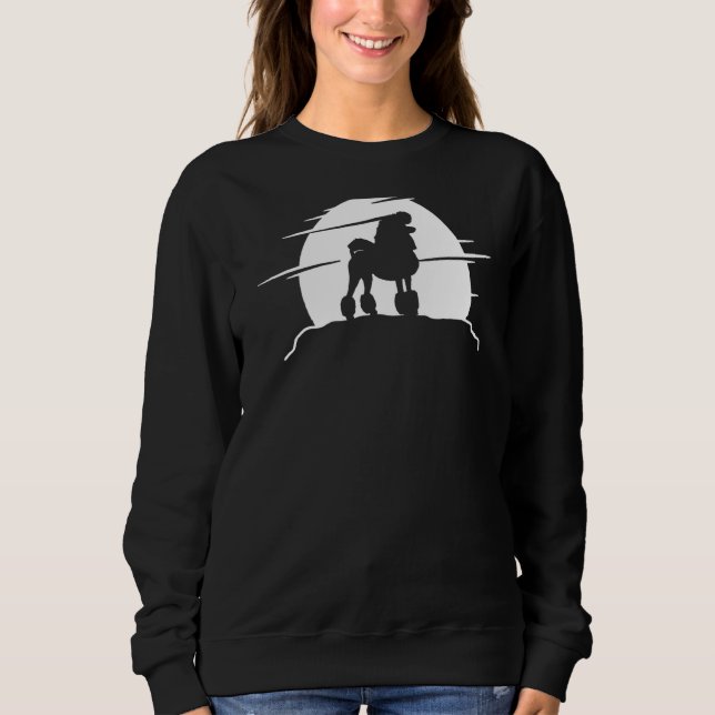 Sweatshirt Poodle Chien Rétro 6 (Devant)