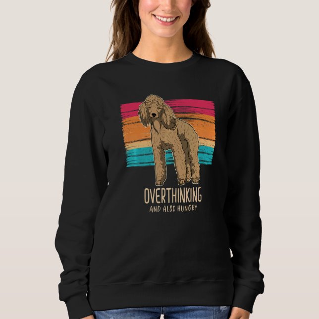 Sweatshirt Poodle Chien Vintage 4 (Devant)
