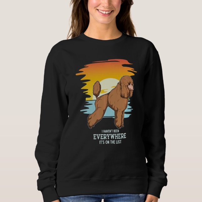 Sweatshirt Poodle Chien Vintage 9 (Devant)