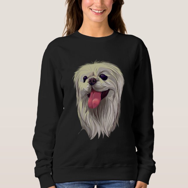 Sweatshirt Poodle de animal de compagnie mignon (Devant)