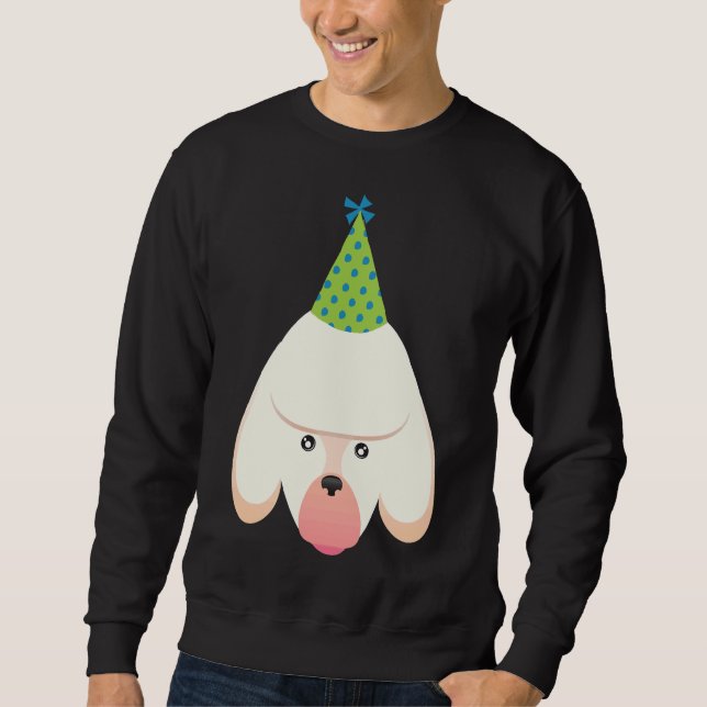Sweatshirt Poodle de fête (Devant)