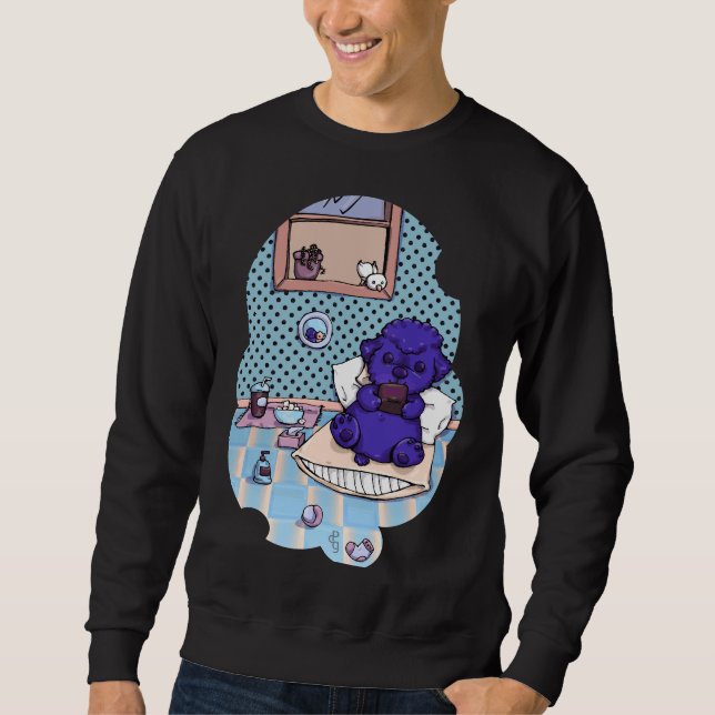Sweatshirt Poodle de refroidissement (Devant)
