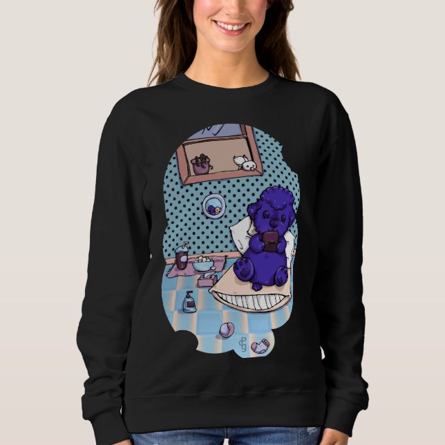 Sweatshirt Poodle de refroidissement (Devant)