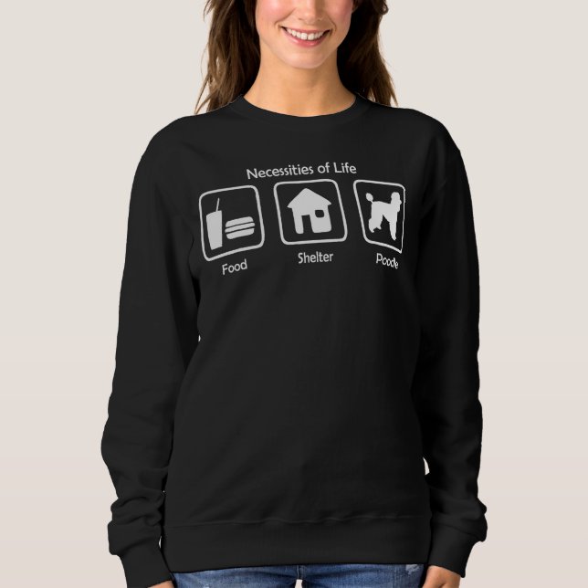 Sweatshirt Poodle du foyer alimentaire Life (Devant)