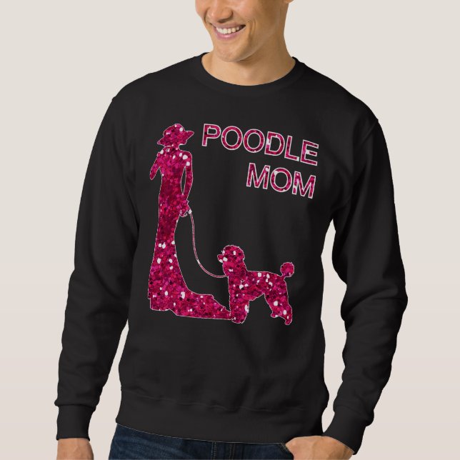 Sweatshirt Poodle Maman Épingle fourrée (Devant)