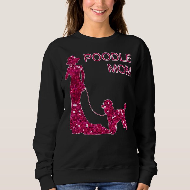 Sweatshirt Poodle Maman Épingle fourrée (Devant)