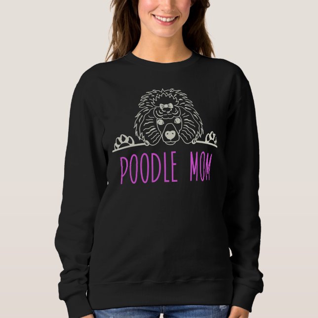 Sweatshirt Poodle Maman T- (Devant)