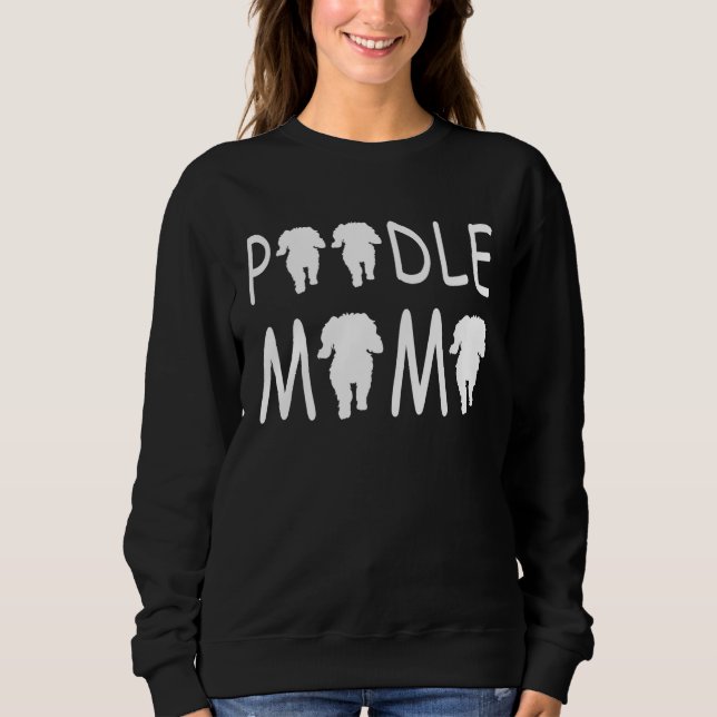 Sweatshirt Poodle Mum  Cute (Devant)