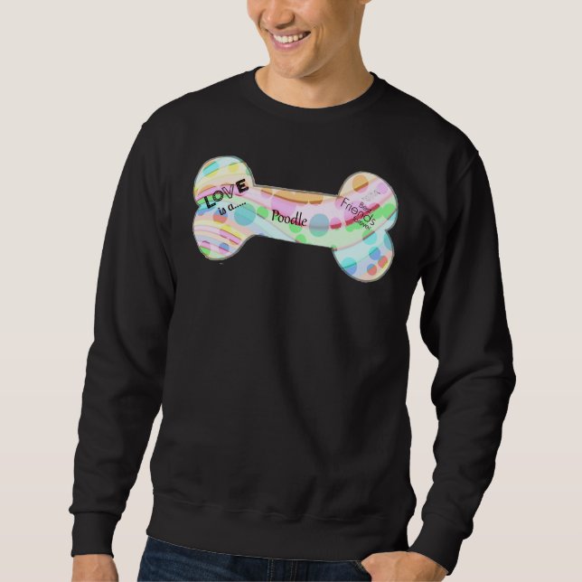 Sweatshirt Poodle personnalisé (Devant)
