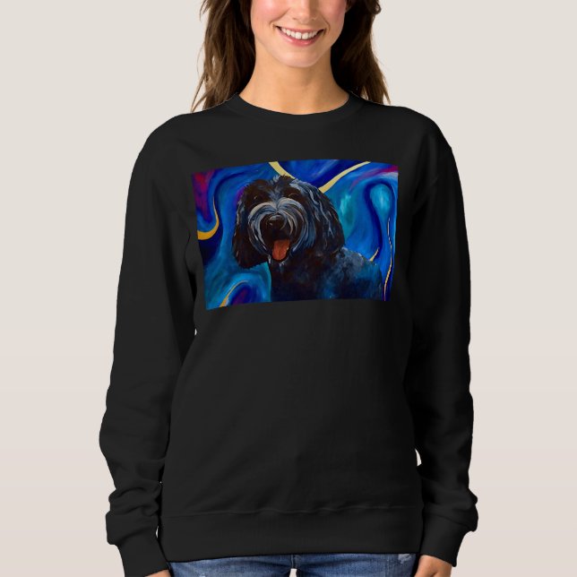 Sweatshirt Poodle psychédélique (Devant)