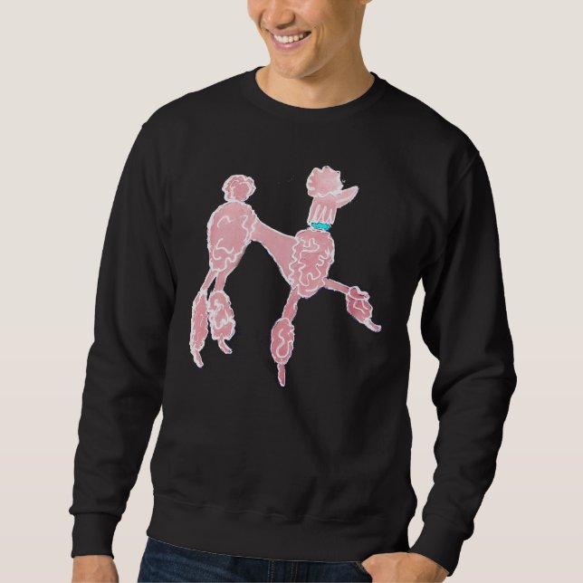 Sweatshirt Poodle rose (Devant)
