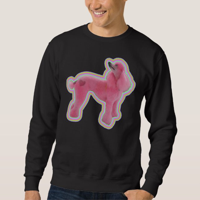Sweatshirt Poodle rose (Devant)
