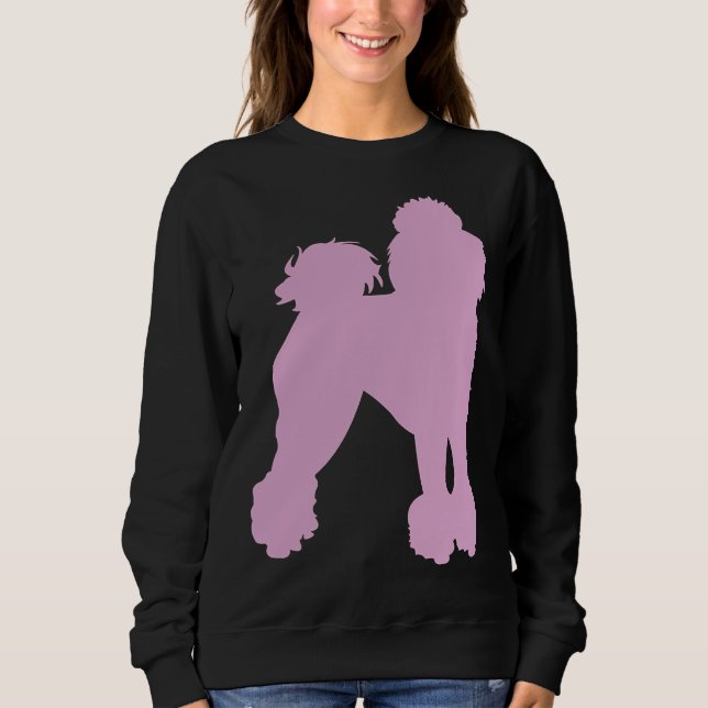 Sweatshirt Poodle rose (Devant)