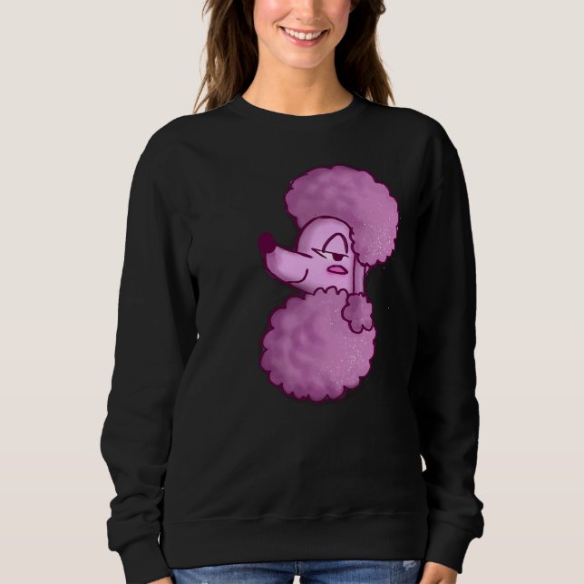 Sweatshirt Poodle rose T- (Devant)