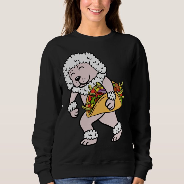Sweatshirt Poodle Taco Lover (Devant)