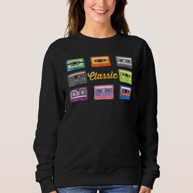 Sweatshirt Pop Art - Classique - Cassette Tape - Années 9 - C (Devant)