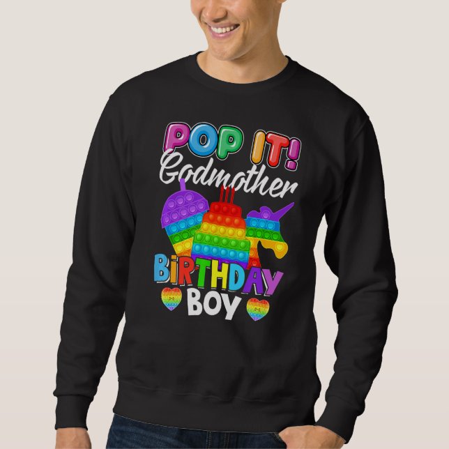 Sweatshirt Pop It Godmère Anniversaire Garçon Fidget Enfant C (Devant)