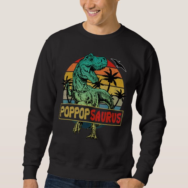 Sweatshirt Poppoppoppoppopsaurus Rex Dinosaur Famille Corresp (Devant)