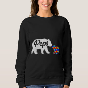 Sweatshirt Pops Bear Sensibilisation sur l'autisme Love Suppo