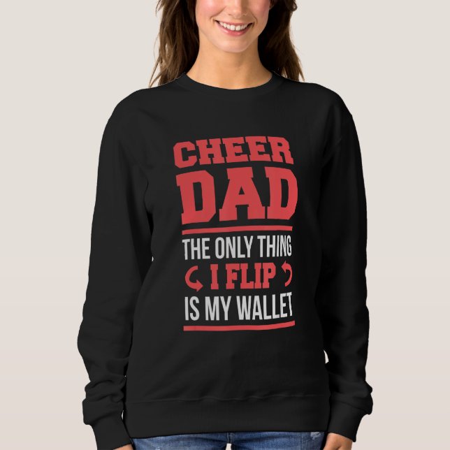 Sweatshirt Porte-feuille Flip Drôle Papa (Devant)