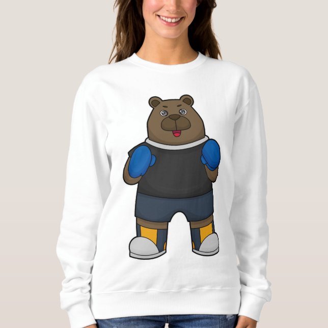 Sweatshirt Porter comme boîte avec gants de boxe (Devant)