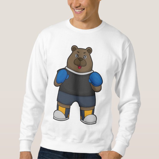 Sweatshirt Porter comme boîte avec gants de boxe (Devant)