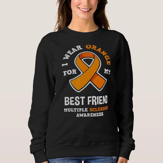 Sweatshirt Porter Orange Pour Mon Meilleur Ami Scelrose Multi (Devant)