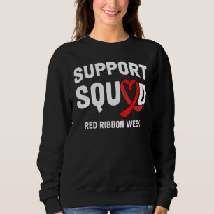 Sweatshirt Portez du rouge pour la semaine du ruban rouge de 
