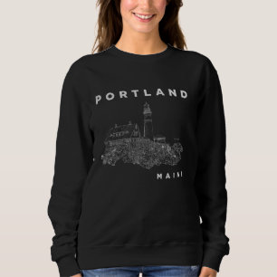 Sweatshirt Portland Maine Portland Head Lighthouse Artwork So
