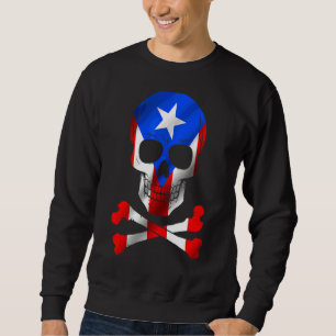 Sweatshirt Porto Rico Drapeau Drapeau Drapeau Porto Rico