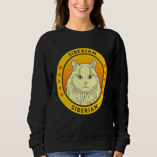 Sweatshirt Portrait de chat de Sibérie