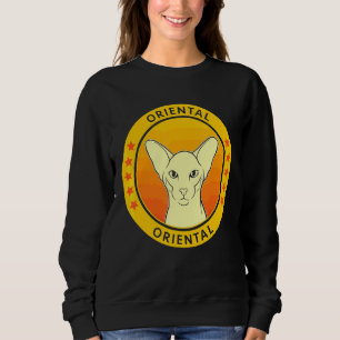 Sweatshirt Portrait de chat oriental