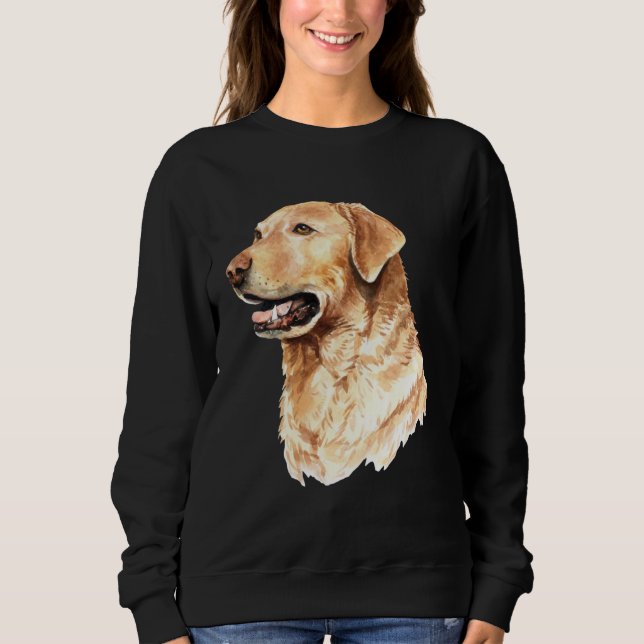 Sweatshirt Portrait de chien Labrador Retriever mignon Lab  p (Devant)
