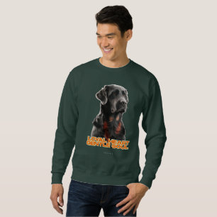 Sweatshirt Portrait de chien noir élégant - Art réaliste pour